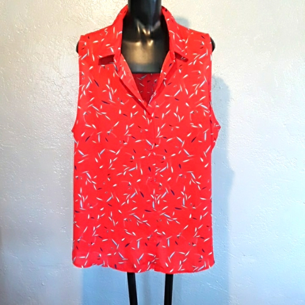 Banana Republic extra large sleeveless button down the front blouse